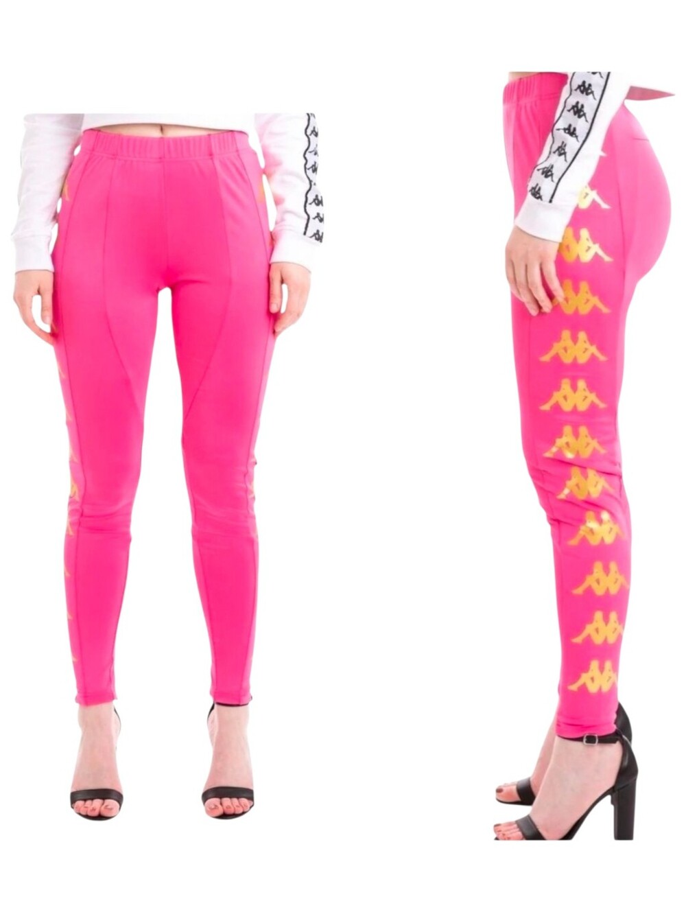 Kappa Pink Side-Logo Track Pants